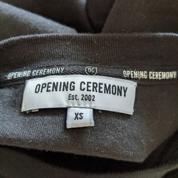 Opening CEREMONY short sleeve cropped crew neck t-shirt black xs - Picture 5 of 11